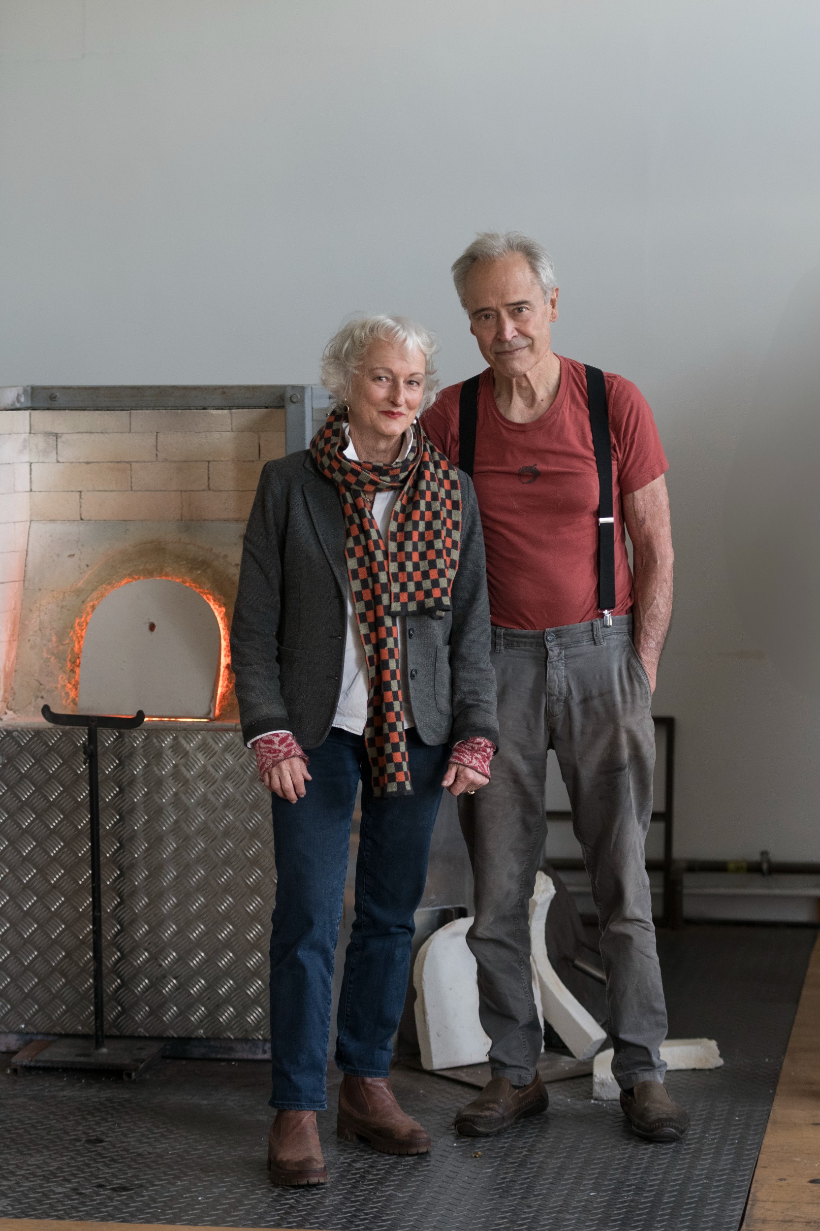 Portrait des artistes Monica Guggisberg et Philip Baldwin ©Alex Ramsay